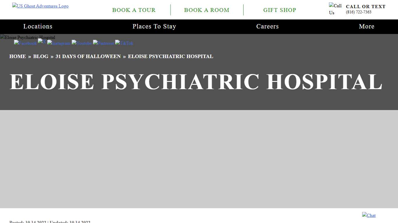 Eloise Psychiatric Hospital - US Ghost Adventures